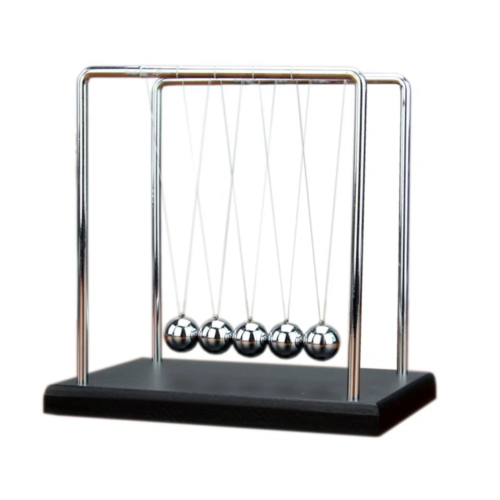 

Physics Science Pendulum Fun Development Educational Desk Toy Decoration Gift Newtons Cradle Steel Balance Ball Home Decorations