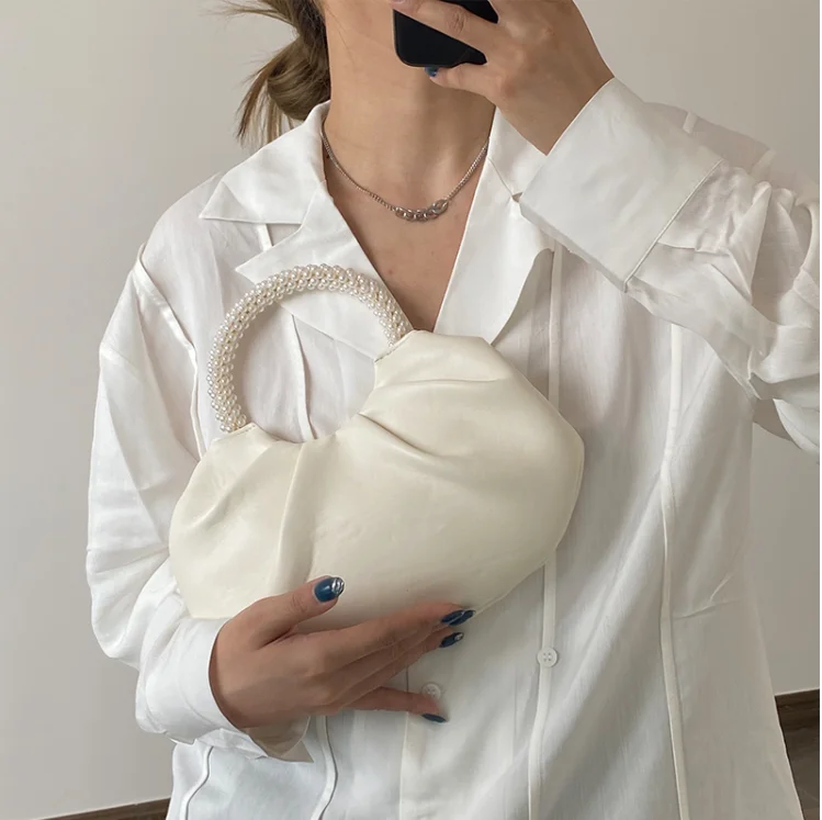 

Fashion women bag small girl messenger shoulder bag cross body pearl female vintage cute bag kiu23