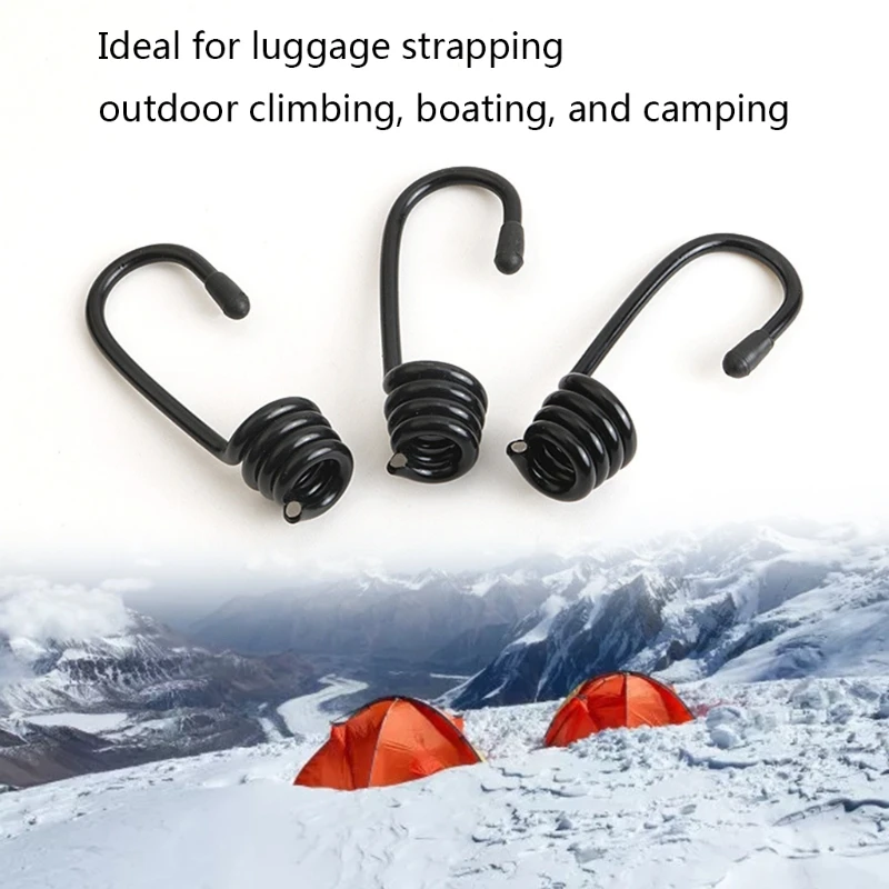 12 шт. спиральные крючки для натяжителя 7 мм морской ударный шнур эластичный ремни