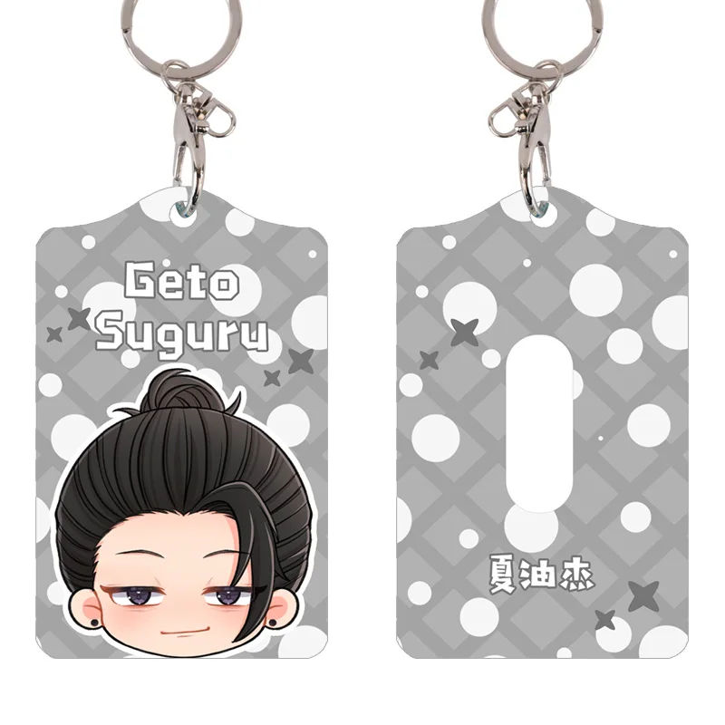 

Anime Fushiguro Megumi Jujutsu Kaisen Cute Bus Card Case Keychain Cosplay Student Pendant Cartoon Key rings Xmas Gifts