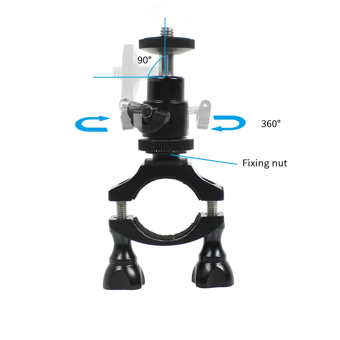 Cycling Bike Mount Handlebar Holder 1/4 Screw 360 Rotatable for Insta360 ONE X EVO Panoramic Gopro Hero 8 7 6 Action Camera | Электроника