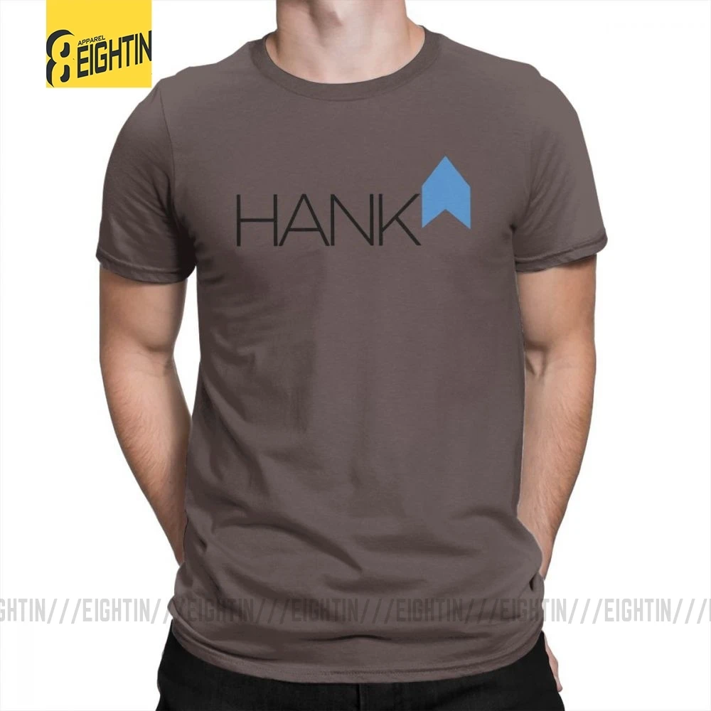 Футболки Detroit Been Human Хэнк ап, классические новые футболки, футболки, хлопок, с коротким рукавом, мужские - Цвет: Коричневый