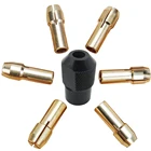 7 шт мини-патроны 1,0-3,2 мм адаптер объектива для камер Micro твист ДРЕЛЬ Dremel цанговый зажим комплект Мощность инструмент Аксессуары для ванной комнаты с крышки случайный Цвет