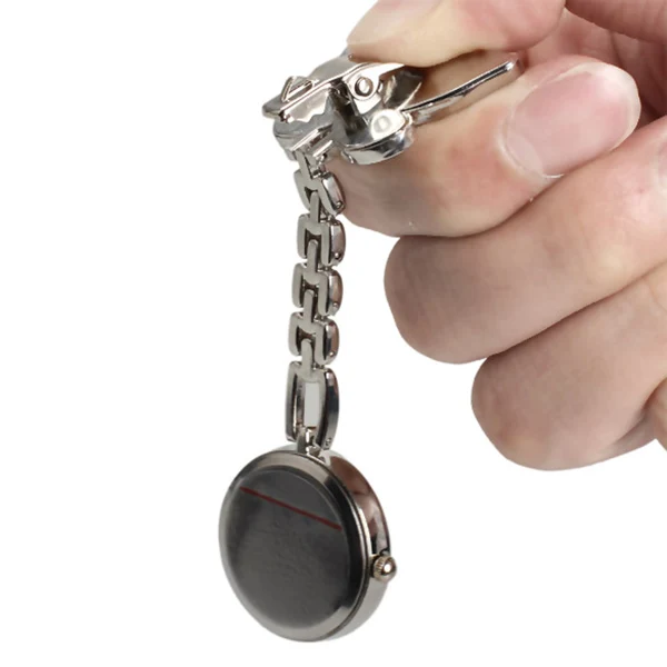 

Fashion Butterfly Nurse Table Pocket Watch with Clip Brooch Chain Quartz Watches XRQ88