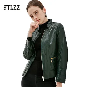 Женская куртка из искусственной кожи, Красная приталенная куртка из искусственной кожи на молнии, Повседневная Верхняя одежда большого размера 5xl на осень и зиму, 2019