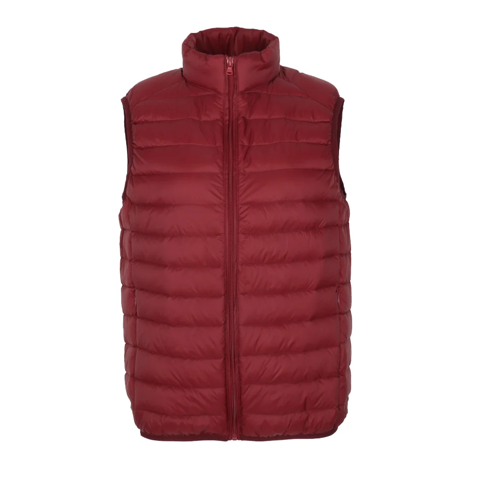 New Men Matte Duck Down Vest Sleeveless Light Weight Windbreaker Male Gilet Outwear