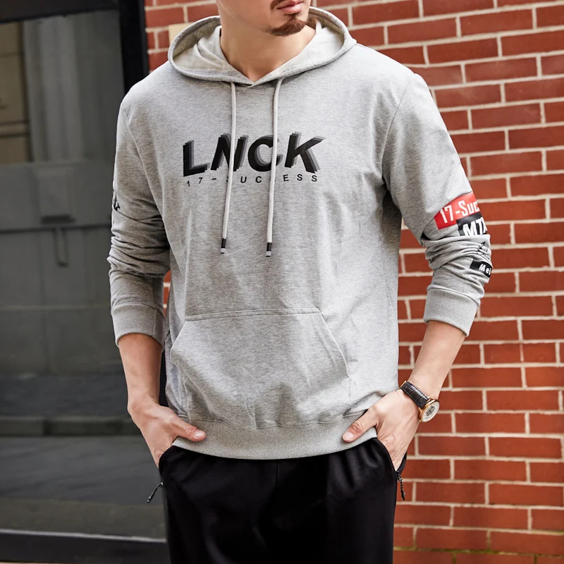 8xl plus size Shirt Men Brand 2020 New Fashion Men's Hooded Stitching Design Tops &amp Tees T Long Sleeve Slim Male | Мужская одежда