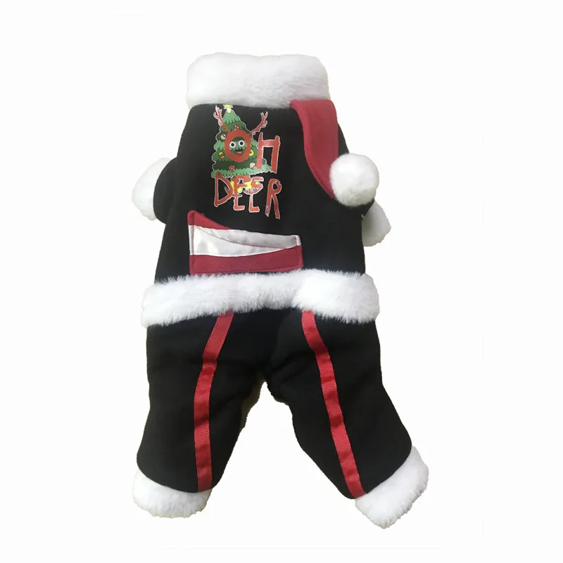 

Dog Clothes Printed Cotton Autumn Winter Warm Jumpsuit for Small Medium Puppy Teddy Clothing Pet Chrismas Outfit Ropa Perro