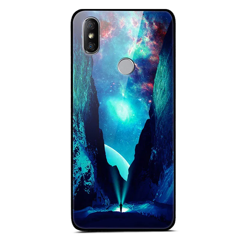 Чехол для Xiaomi Redmi S2 из закаленного стекла с изображением планеты космос, стеклянный чехол для задней панели Xiaomi Xiomi Redmi S2, чехол для Redmi S 2 - Цвет: 34