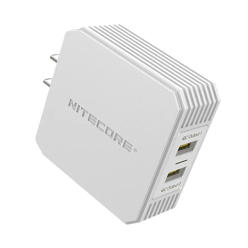 NITECORE UA42Q 2-Порты и разъёмы QC USB адаптер 36 Вт 3 0/2 0 доступны двойной Порты эффективный