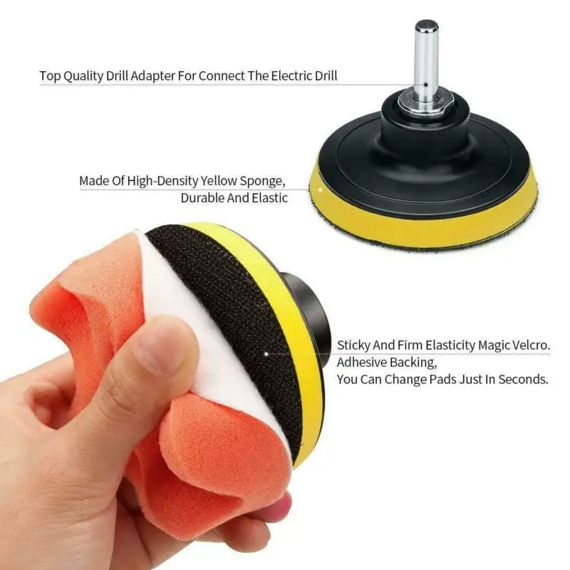 

Compound Polishing Car Pads Sucker Thread Adapter With Shank Wave&Flat Buffing