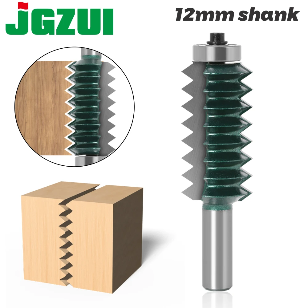 

12 Shank Raised panel"V"joint Bits Finger Joint Glue Milling Cutter for Wood Tenon Woodwork Cone Tenon Milling Tenoning Machine