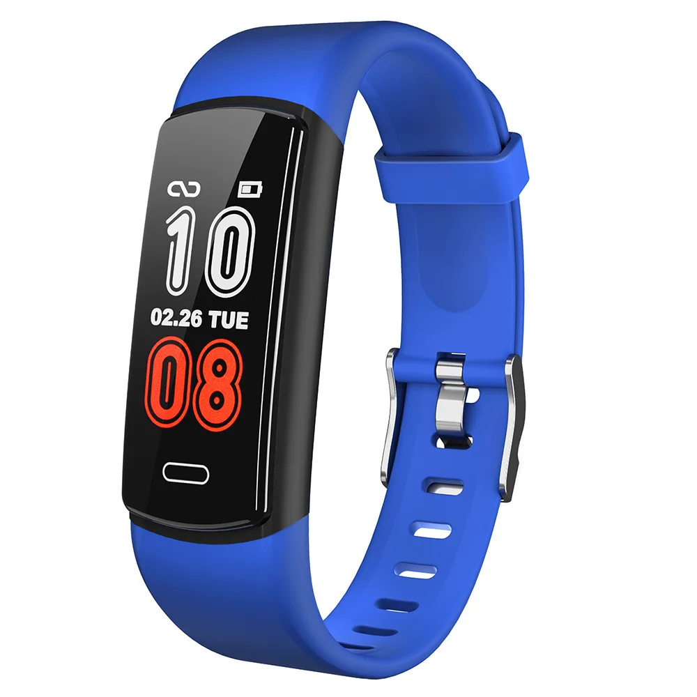 

New Fashion Color Screen Smart Wristband Variety of Sports Mode Swim Detect Heart Rate Sleep Nap Smart Watch for Android IOS
