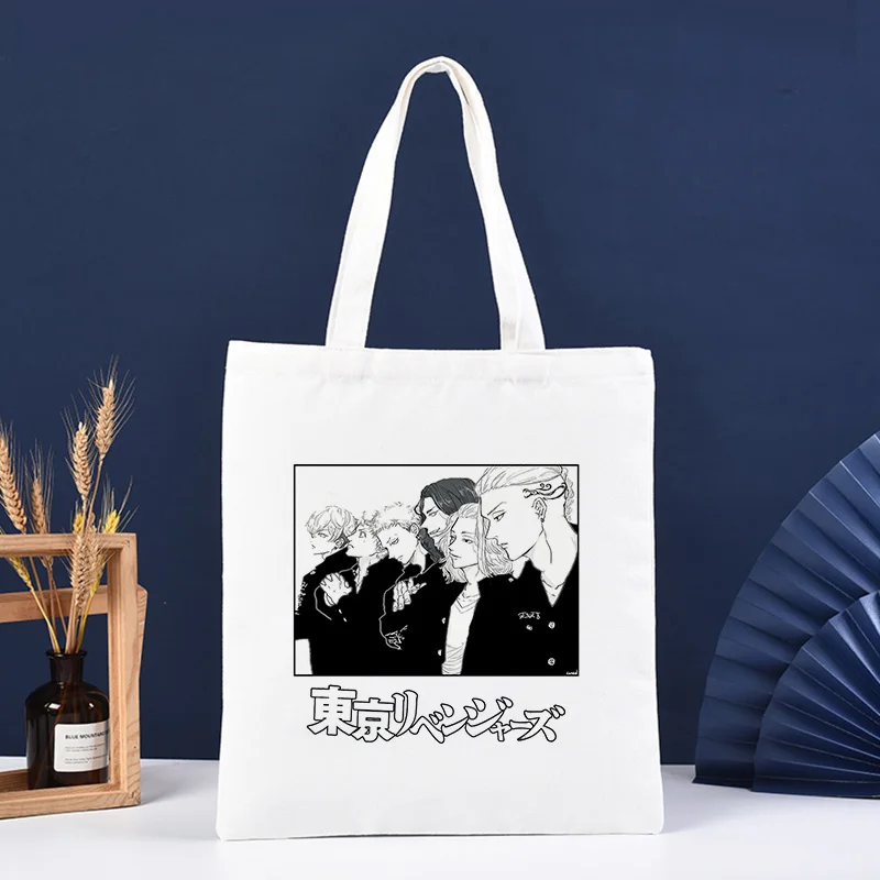 Сумка-шоппер Женская холщовая тоут с рисунком Токио Мстители смешная
