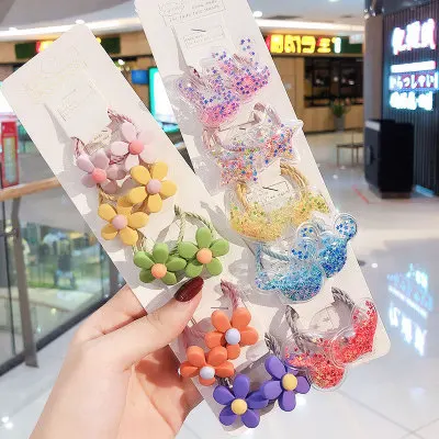 Детские и девочки волосы кольцо не повреждает канатная Резиновая лента