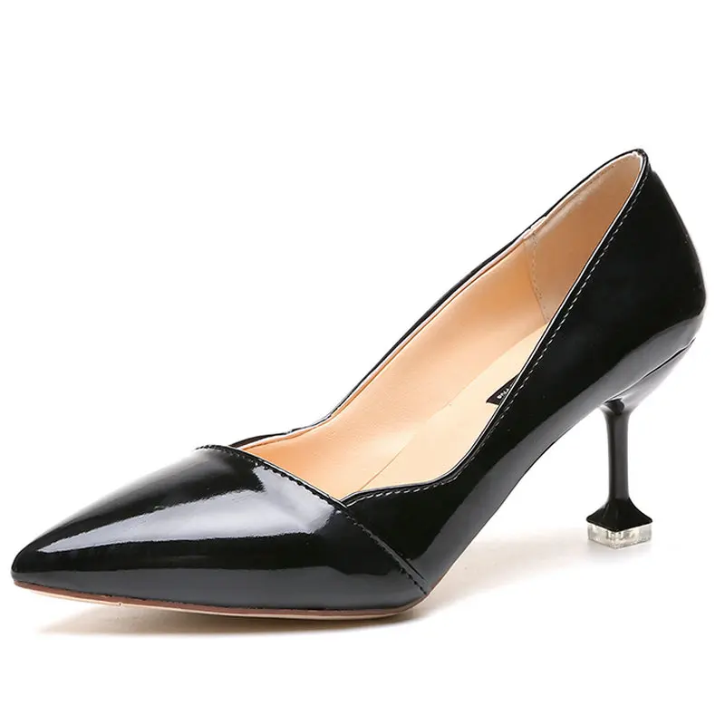 Красивые популярные женские модные вечерние туфли-лодочки выразительные