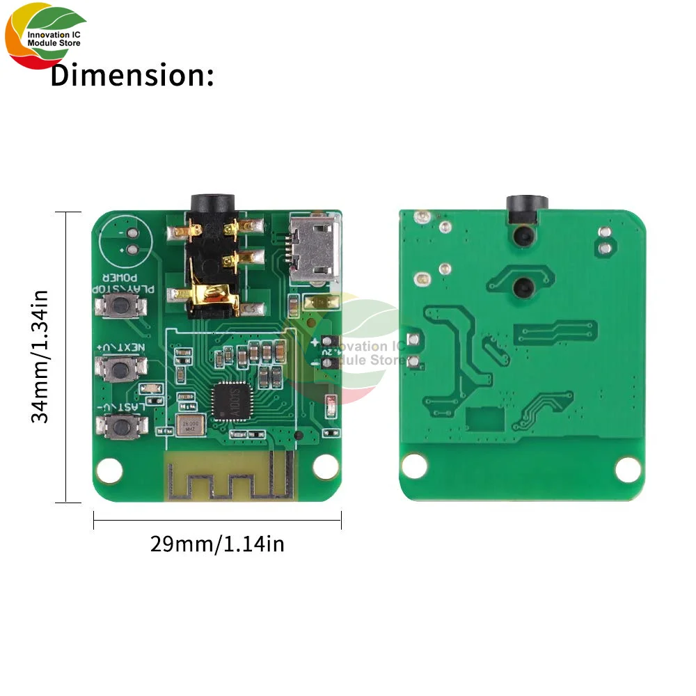 

Bluetooth BLE V4.2 4.2 JDY-64 Wireless HiFi Speaker Audio Receiver Module Earphone Amplifier Board Transmission High Fidelity