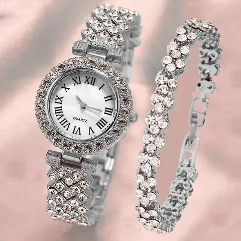 Женские кварцевые часы с браслетом, модные наручные часы для женщин, ремешок из нержавеющей стали, женские наручные часы, часы Damski