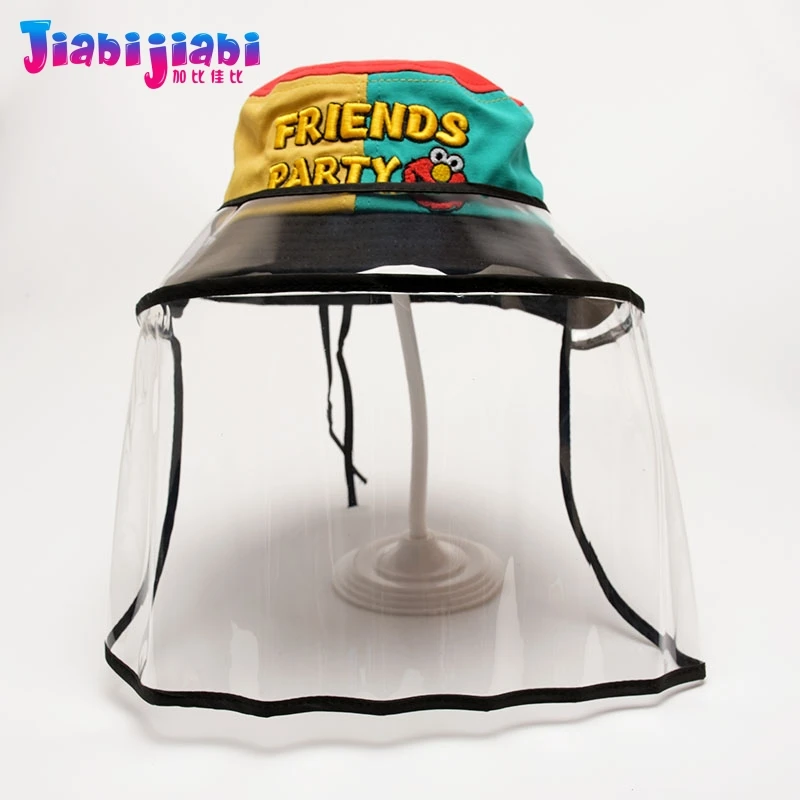 Летняя детская шапка маска противовирусная защитная для лица против срыгивания