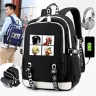 Холщовый Рюкзак для подростков атака на рюкзак, модная сумка для ноутбука для студентов и мальчиков и девочек, подходит для школы