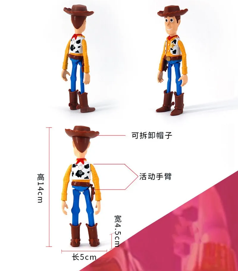 Игрушка Disney Toy Story 4 Аниме фигурка Buzz Лайтыйр Шериф Вуди Дюк Кабум Бо Пип Форки Модель игрушки для детей мальчиков Рождественский подарок.