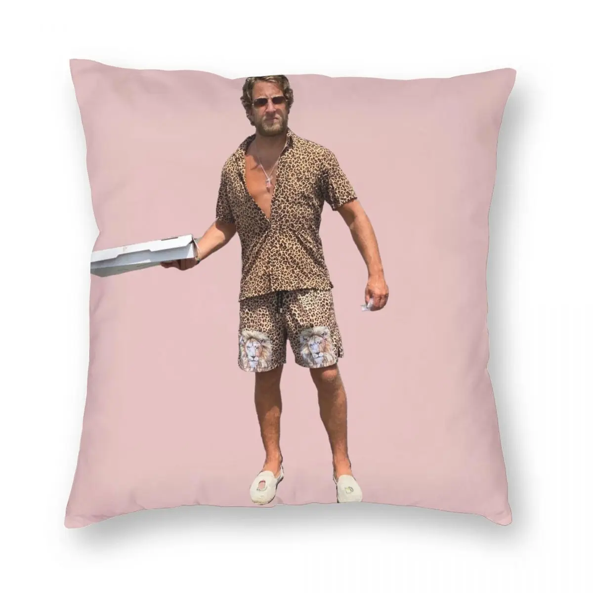 

Dave Portnoy Cheetah Square Pillowcase Polyester Linen Velvet Creative Zip Decorative Throw Pillow Case Sofa Cushion Cover