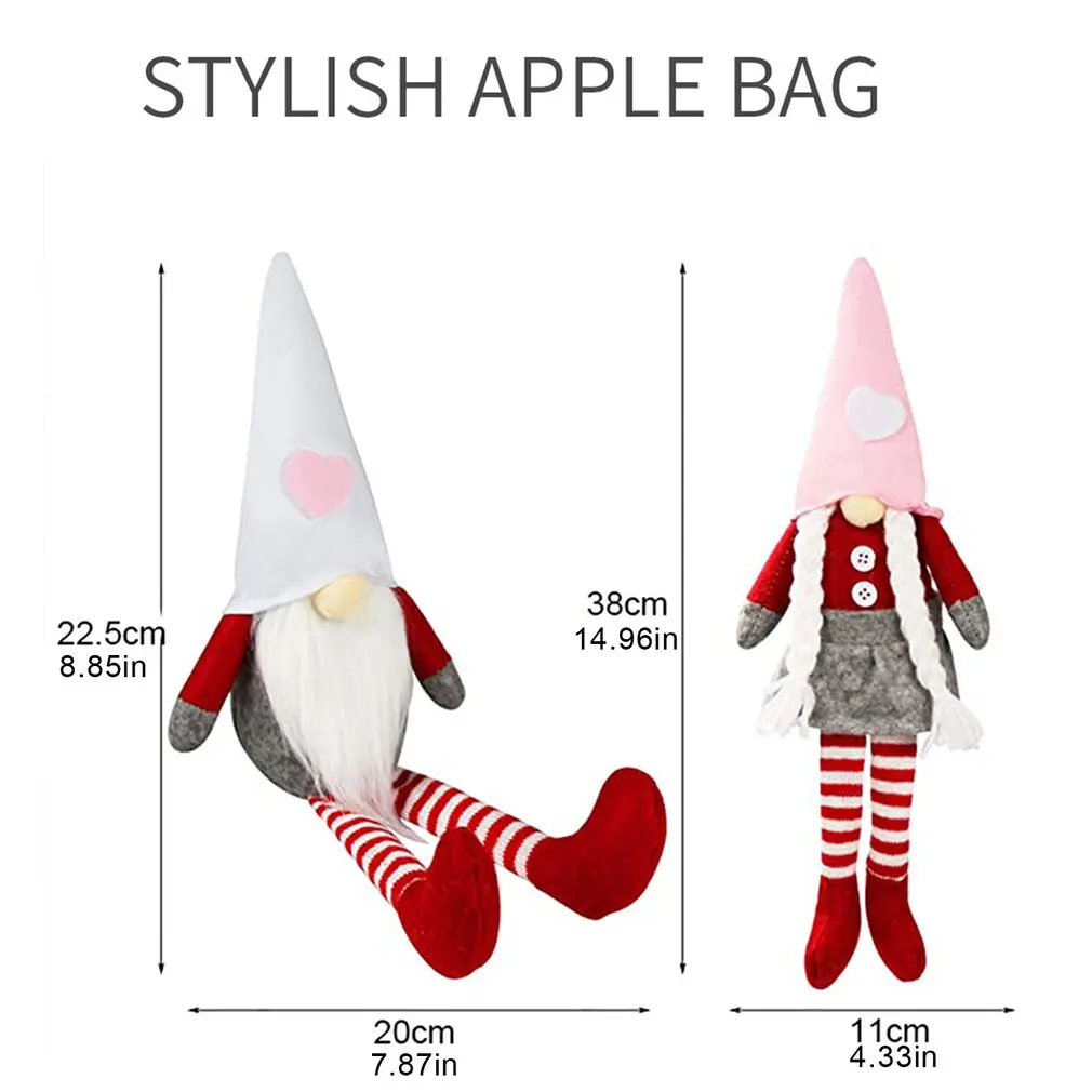 

1Set Valentine's Day Gnome Plush Doll Decorations for Valentine's Day Table Ornament Valentine's Present for Her/Him