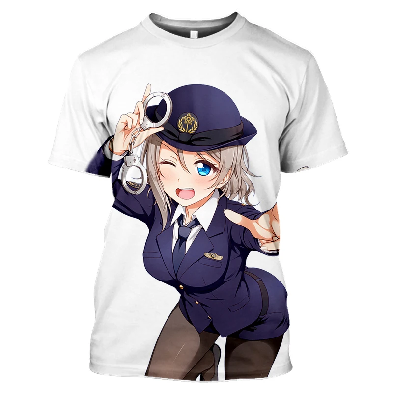 Женская футболка с 3D-принтом летняя в стиле Харадзюку принтом аниме Love Live 2020 |