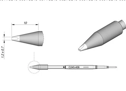 Оригинальный наконечник для пайки JBC паяльной станции C245 406|Сварочные