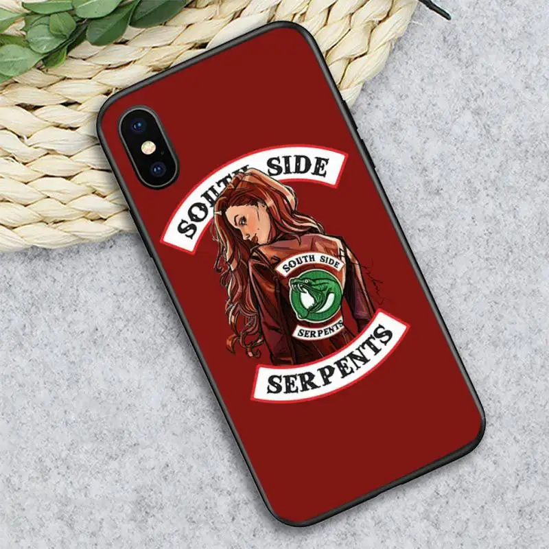 

Riverdale South side Serpents snake Phone Case for iPhone 11 12 pro XS MAX 8 7 6 6S Plus X 5S SE 2020 XR mini