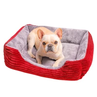 classic stripes dog beds for small dogs cotton dog kennel waterproof chihuahua puppy bed medium large dogs bull terrier pet bed