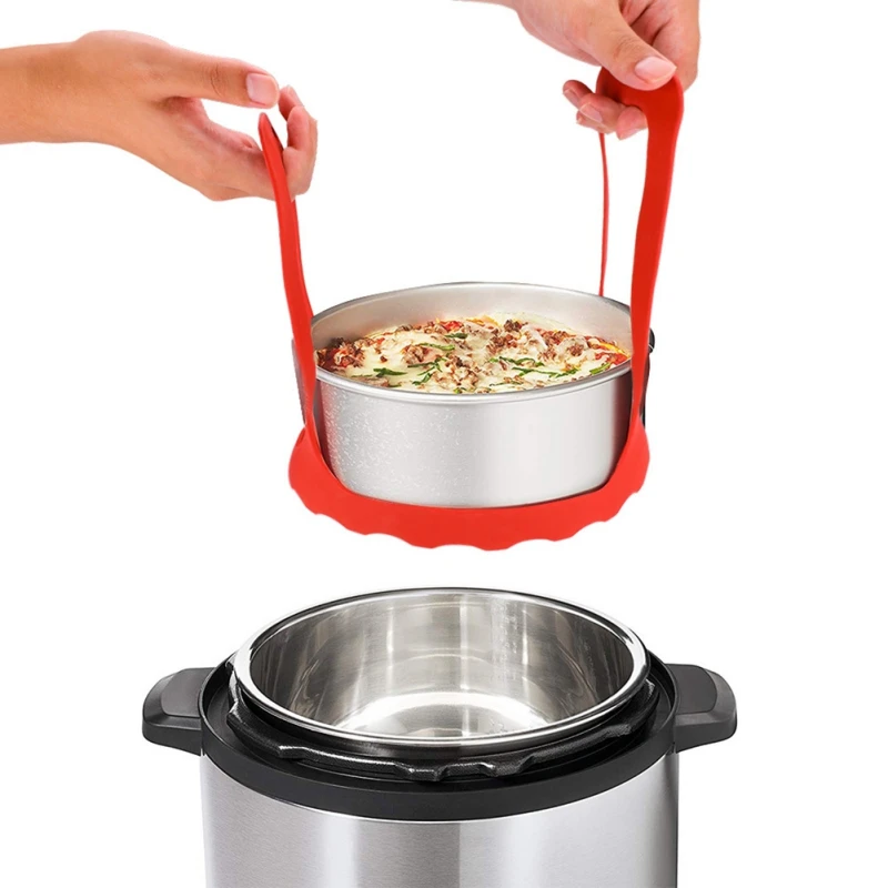 Силиконовая Пароварка, пароварка для пароварки, ящик для кухни, складная Паровая чаша, Овощная Пароварка для фруктов, корзина, Электрический горшок под давлением