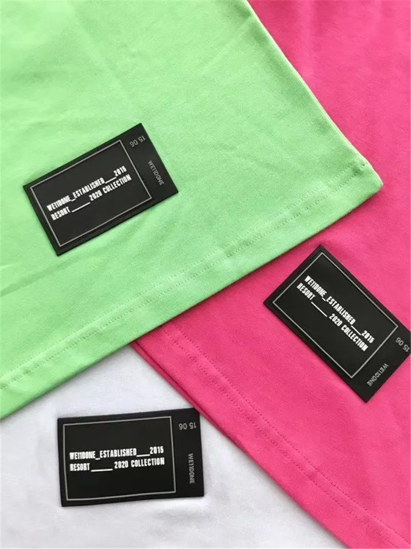 Футболка больших размеров we11done для мужчин и женщин 1:1 лучшее качество футболка в