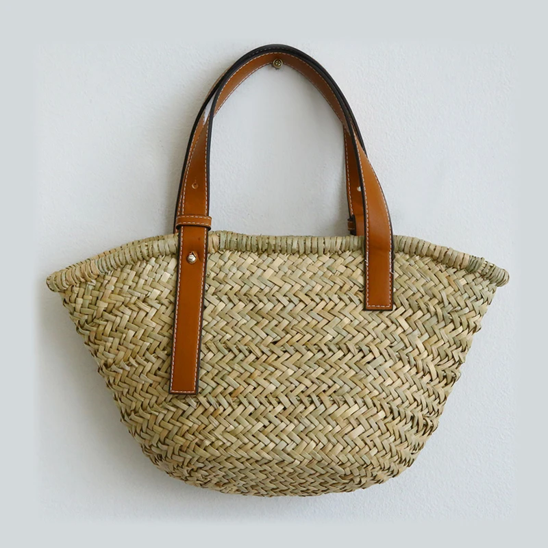

casual rattan large capacity tote designer handbags women handbags summer beach bali straw bag lady travel big basket purse