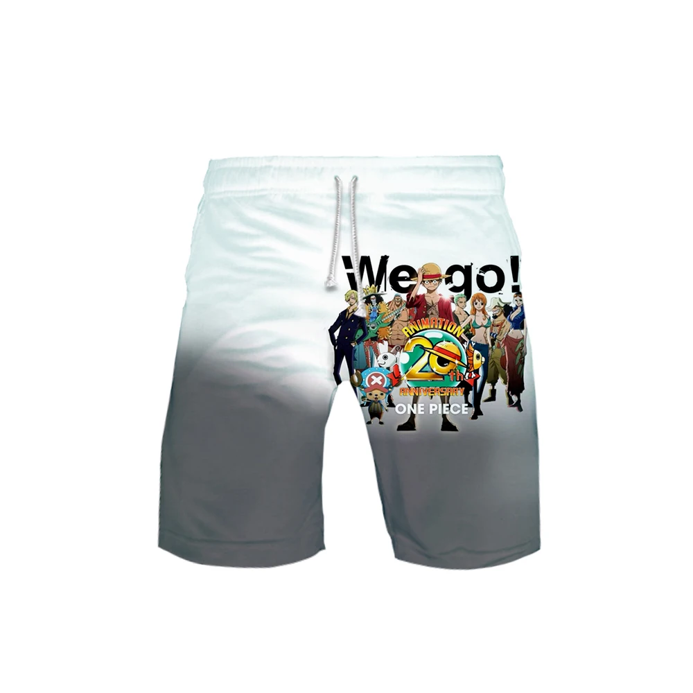 

One Piece 3D Printed Beach Shorts Men Fashion Streetwear Shorts Hot Sale 2019 Harajuku Trendy Summer Wear