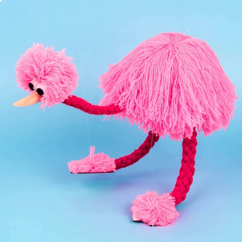 Creative Stress Reliever Puppet Ostrich Children Interactive Educational Toy Puzzle Magic Trick Stage Performance Puppet Show