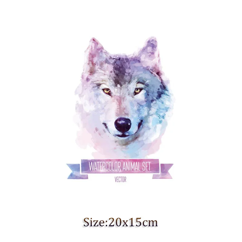 Термонаклейки в стиле панк с изображением животных на одежду наклейки для одежды