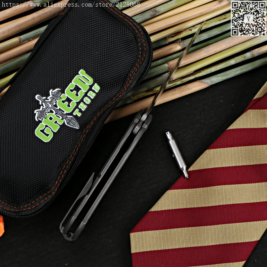 Складной нож Green Thorn Kami Flipper клинок K110 с титановой ручкой для ежедневного
