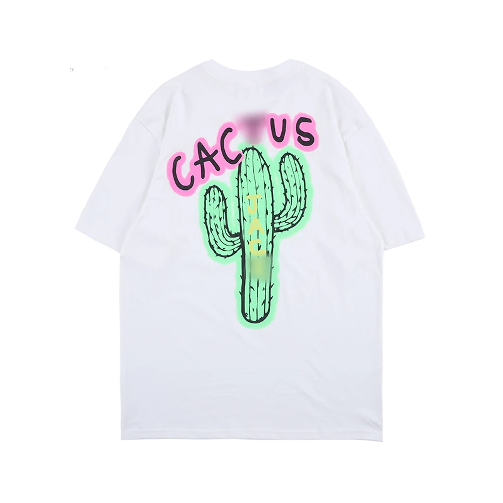

fashion Travis Scott tour short sleeve CACTUS net Kanye West men's and women's loose short sleeve T-shirt