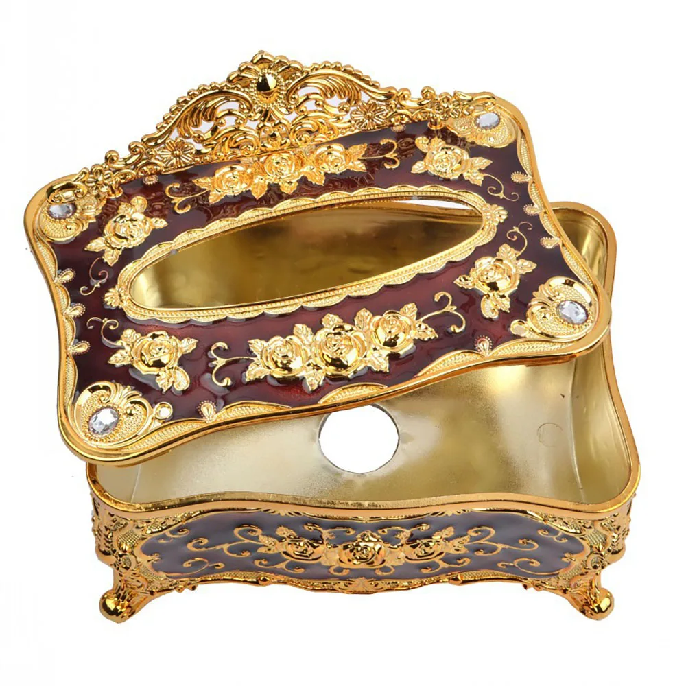 Европейская стильная тканевая коробка роскошный акриловый Органайзер для