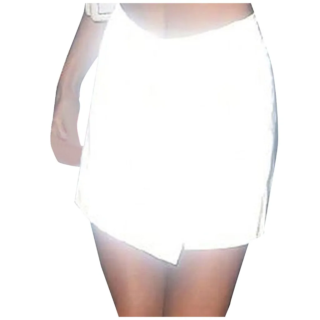 Женская модная однотонная повседневная сексуальная широкая облегающая юбка