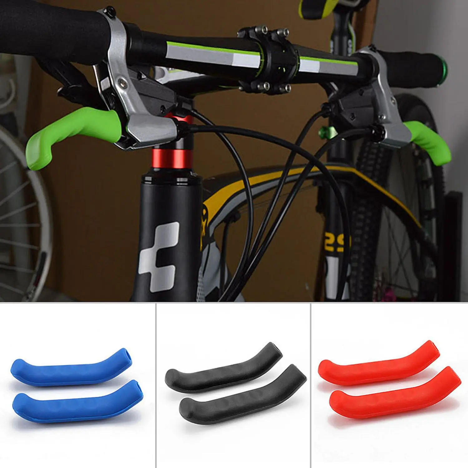 

Brake Handle Silicone Sleeve Mountain Road Bike Dead Fly Universal Type Lever Protection Cover Bicycle Sets Silicone