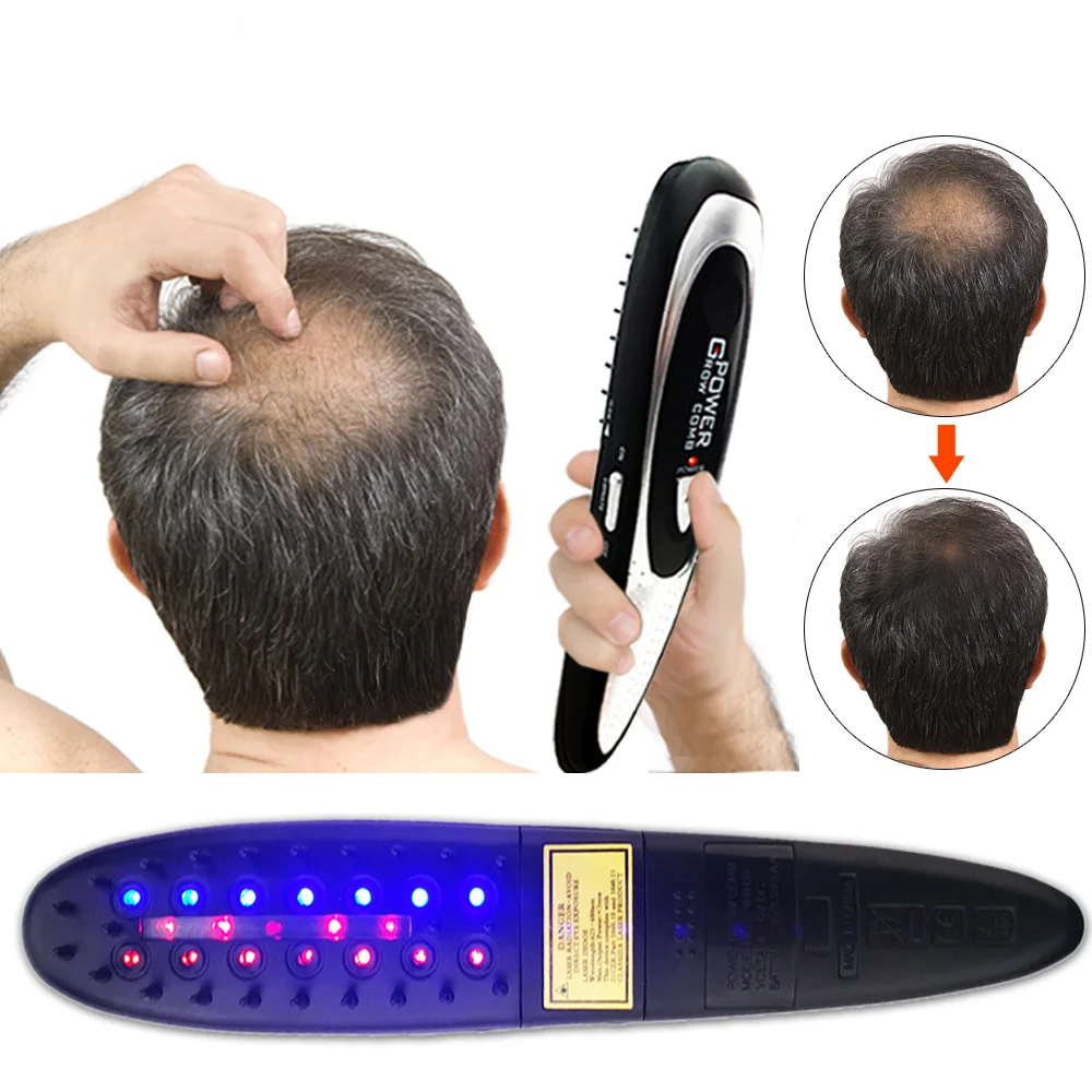 

Electric Laser Treatment Comb Stop Hair Loss Regeneration Therapy Comb Hair Growth Care Treatment Hair Brush Laser Massage Comb