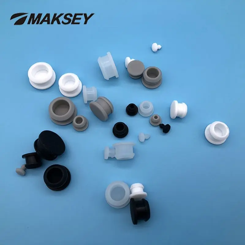 Круглые резиновые пробки MAKSEY, силиконовая вилка 12,5 мм, 13 мм, 13,5 мм, 14 мм, 15 мм, пластиковый круглый вкладыш, заглушка из ПВХ