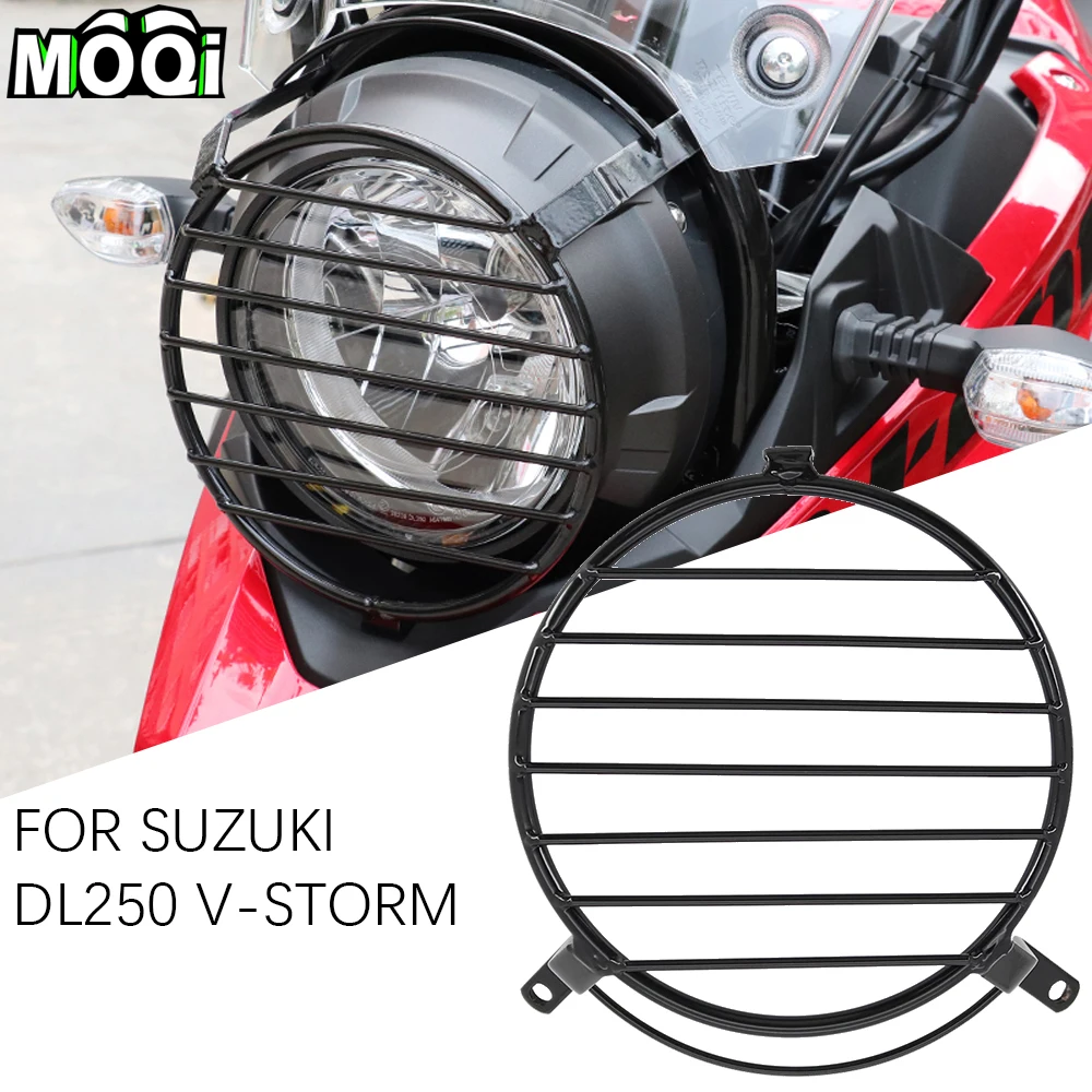 

Motorcycle Headlight Grill Cover Head Light Protection HeadLamp Guard Cover For SUZUKI DL250 V-Storm VSTORM DL 250