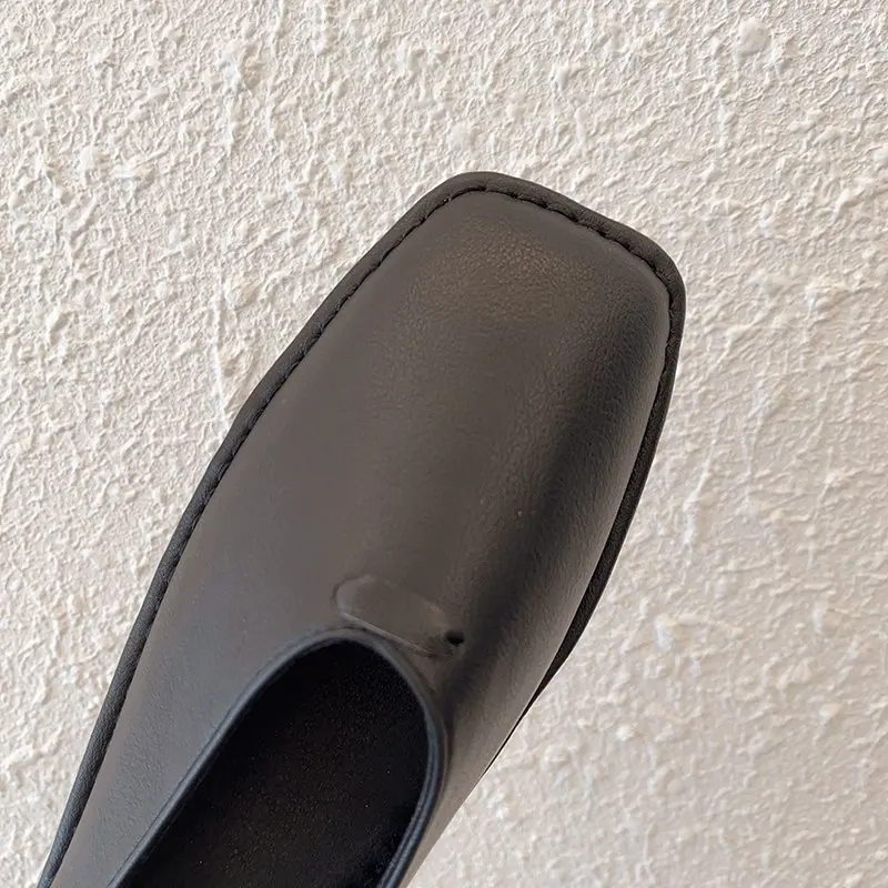 

2021 new fashion and popular ladies pure color Baotou low-heel casual slippers 1887