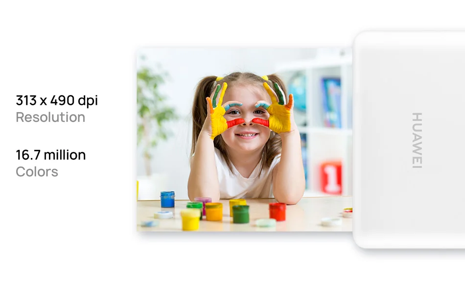 Оригинальный карманный мини-принтер Huawei CV80 для смартфона Bluetooth 4 1 300 точек/дюйм