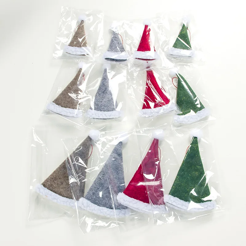 1 шт. рождественская подвеска плюшевая шляпа витрина на окно украшение для