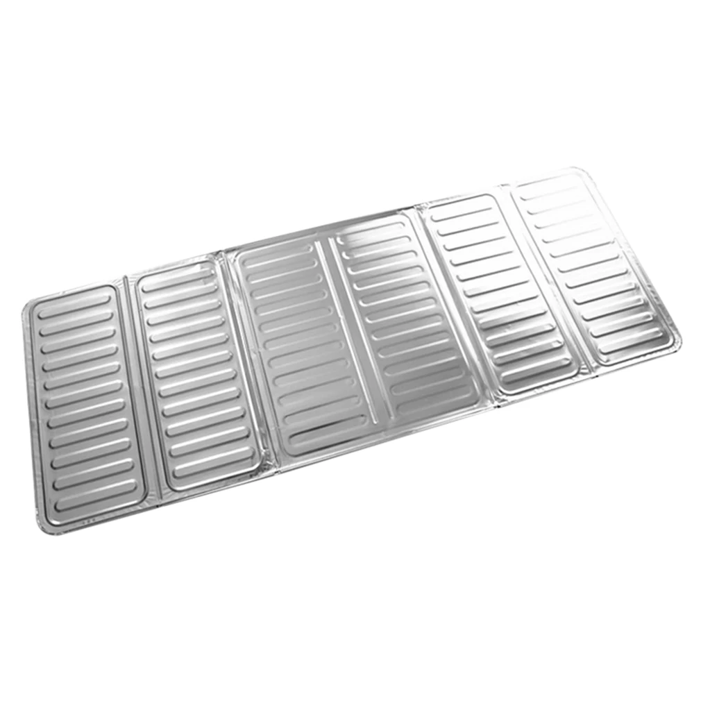 

Novelty 84X32.5cm Kitchen Aluminum Foil Cooking Frying Pan Oil Splash Screen Cover Anti Splatter Shield Guard Oil Divider