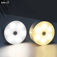 touch switch 3color night light usb rechargeable led under cabinet light for closet wardrobe bedroom wall lamp for home corridor